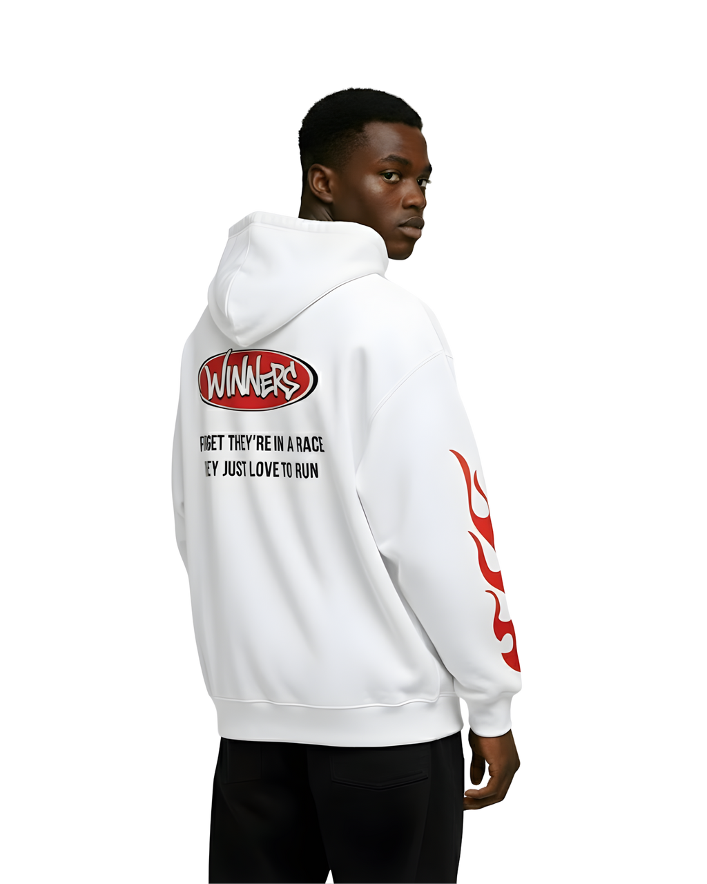 THE WINNER WHITE HOODIE