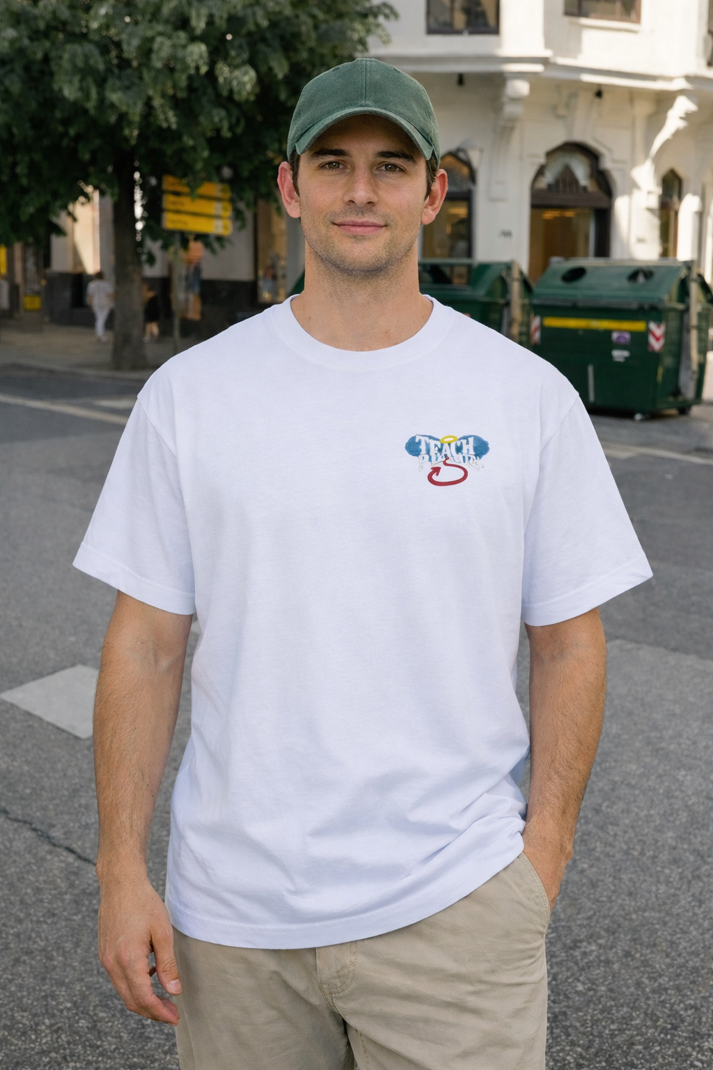 City Off Domes Peace White T-shirt