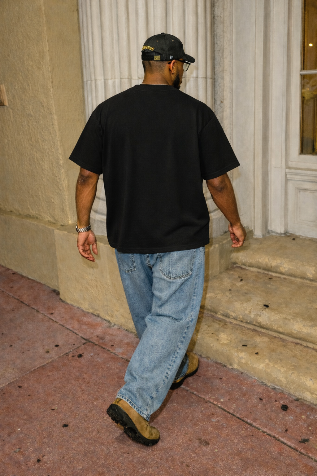 City Off Domes Blue City Black T-shirt