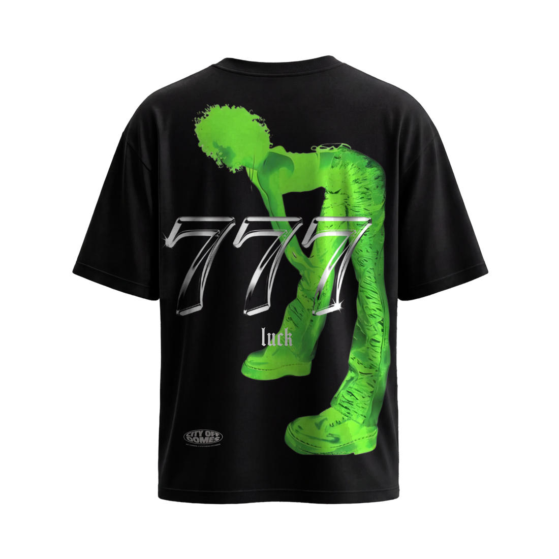 City Off Domes Triple 7 Black T-Shirt