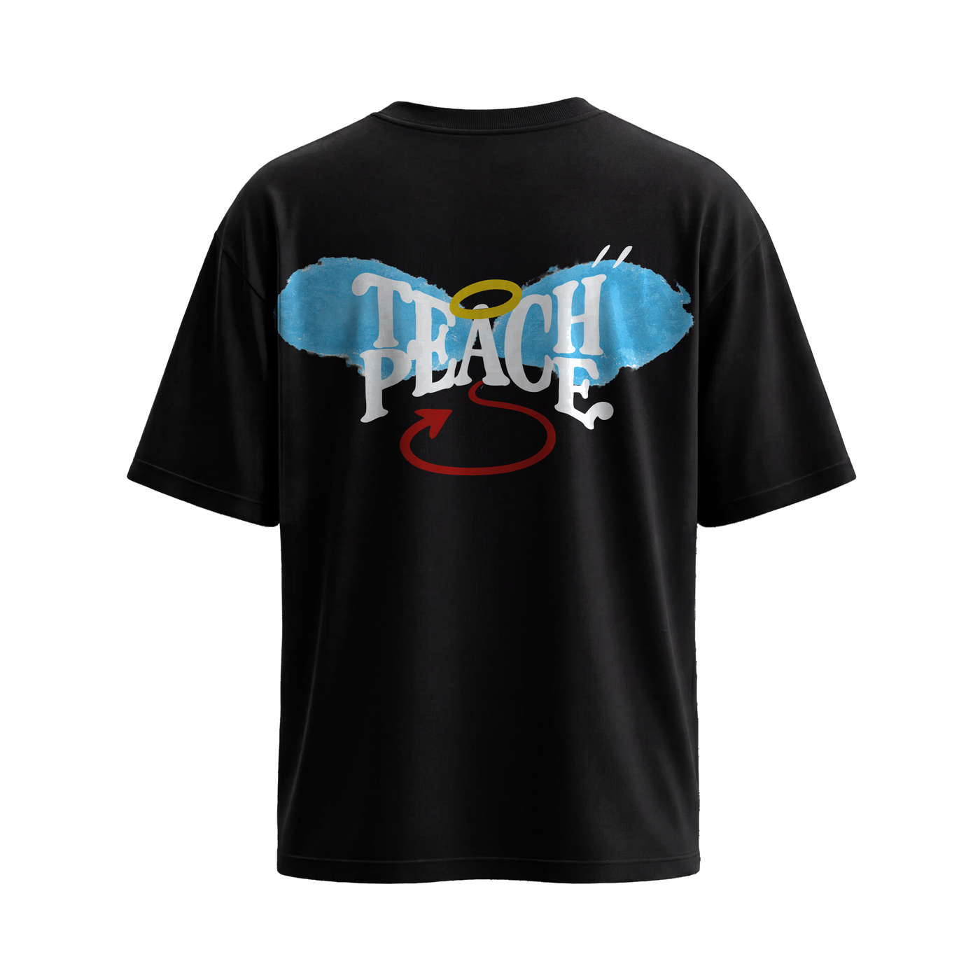 City Off Domes Peace Black T-Shirt