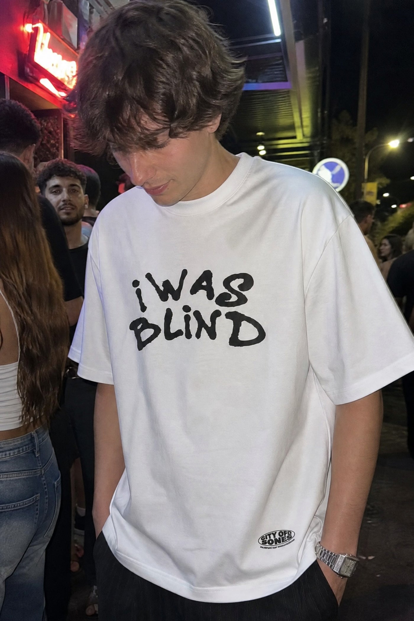 City Off Domes Black Eyes White T-Shirt