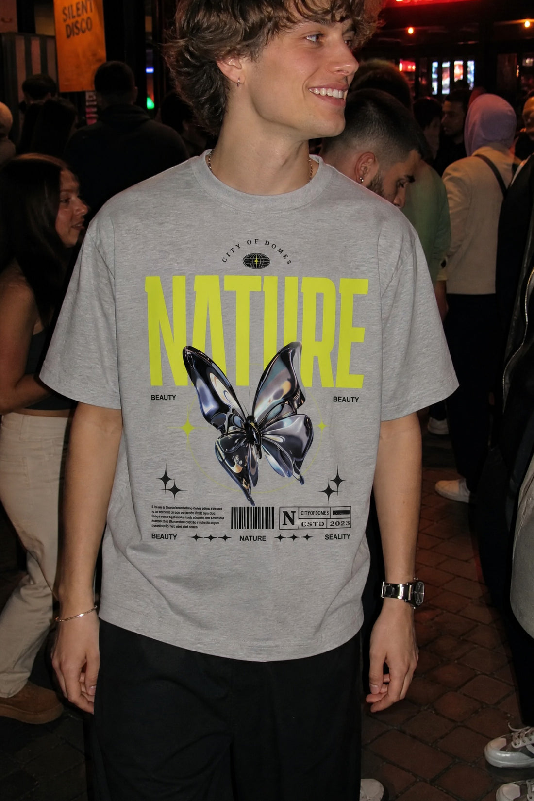 City Off Domes Nature Gray T-Shirt