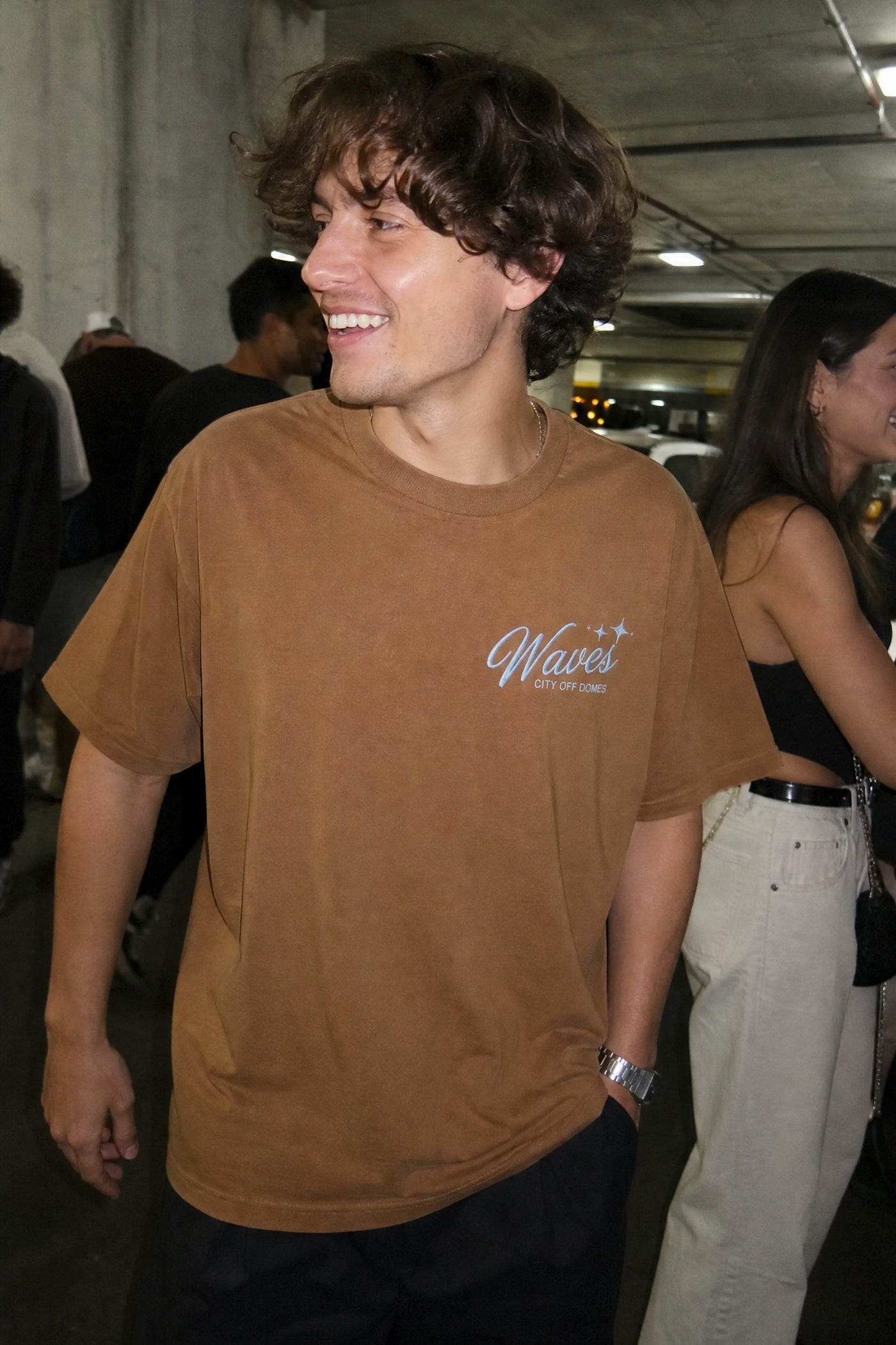 City Off Domes Summer Waves Brown T-Shirt