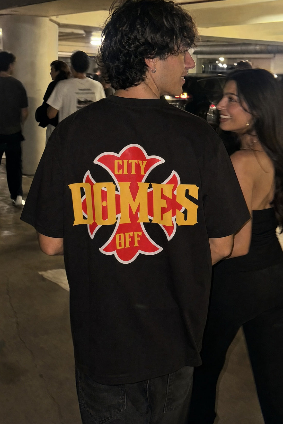 City Off Domes Yellow City Brown T-Shirt