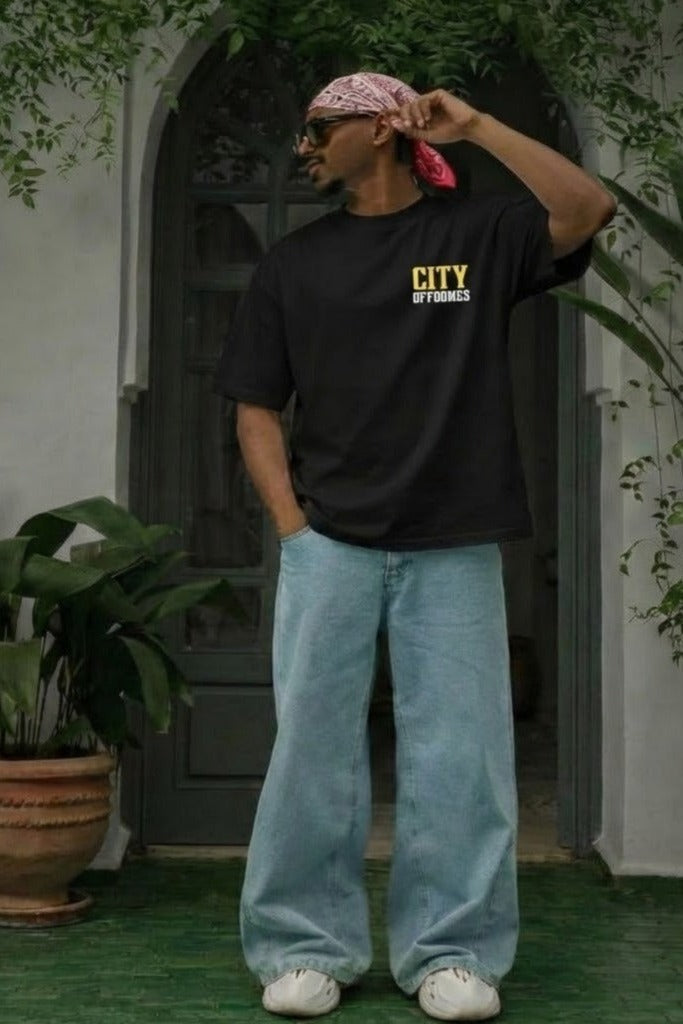 City Off Domes Yellow City Brown T-Shirt