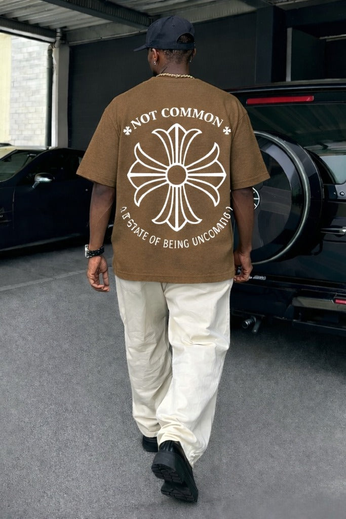 City Off Domes Empty Flower Brown T-Shirt