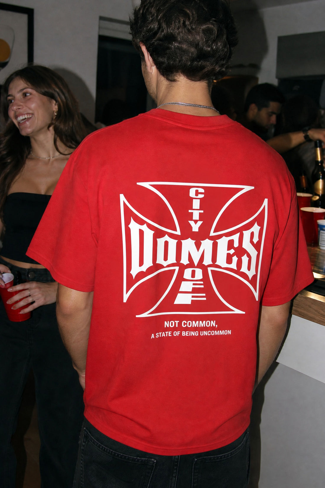 City Off Domes Not Common Red T-Shirt