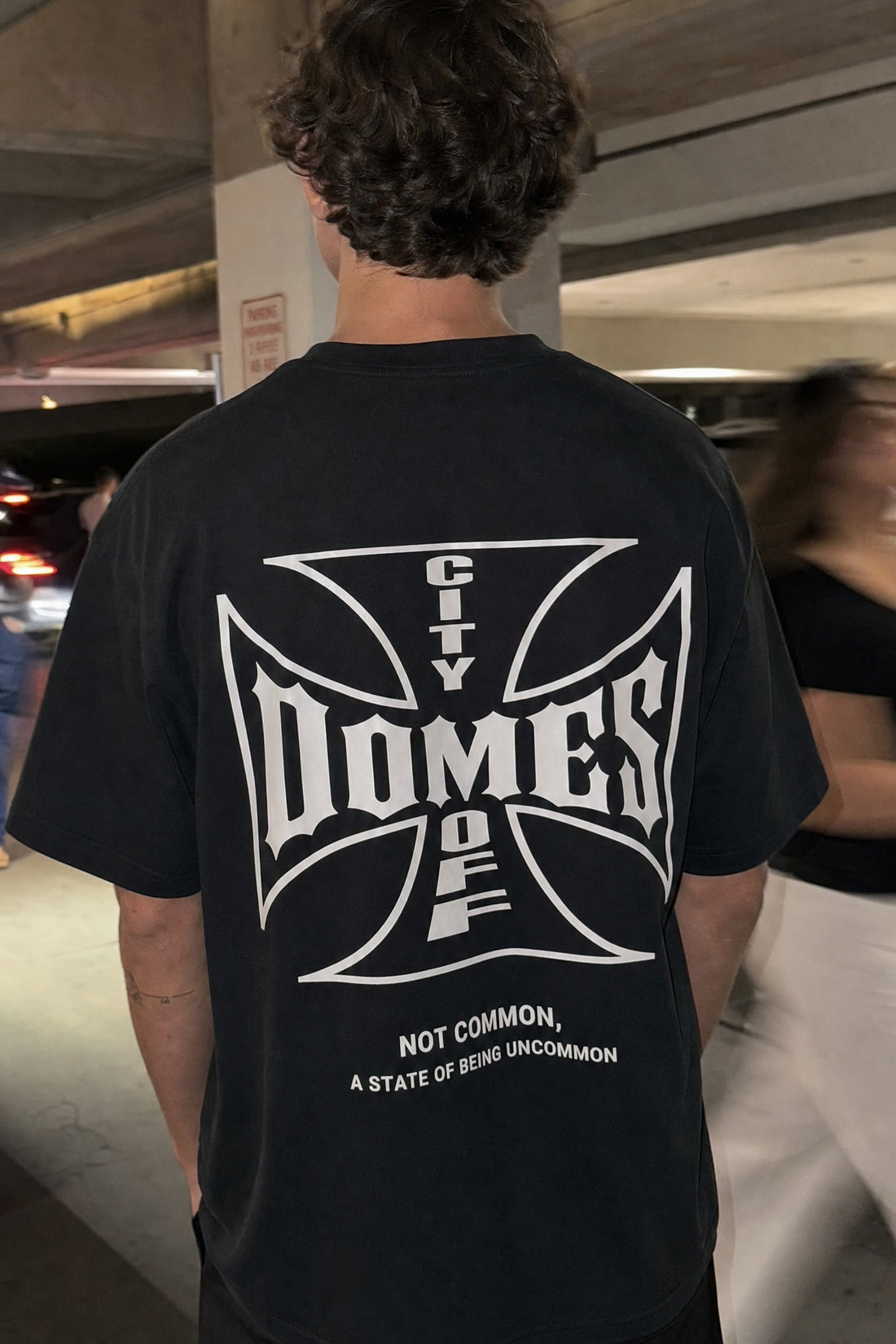 City Off Domes Not Common Black T-Shirt