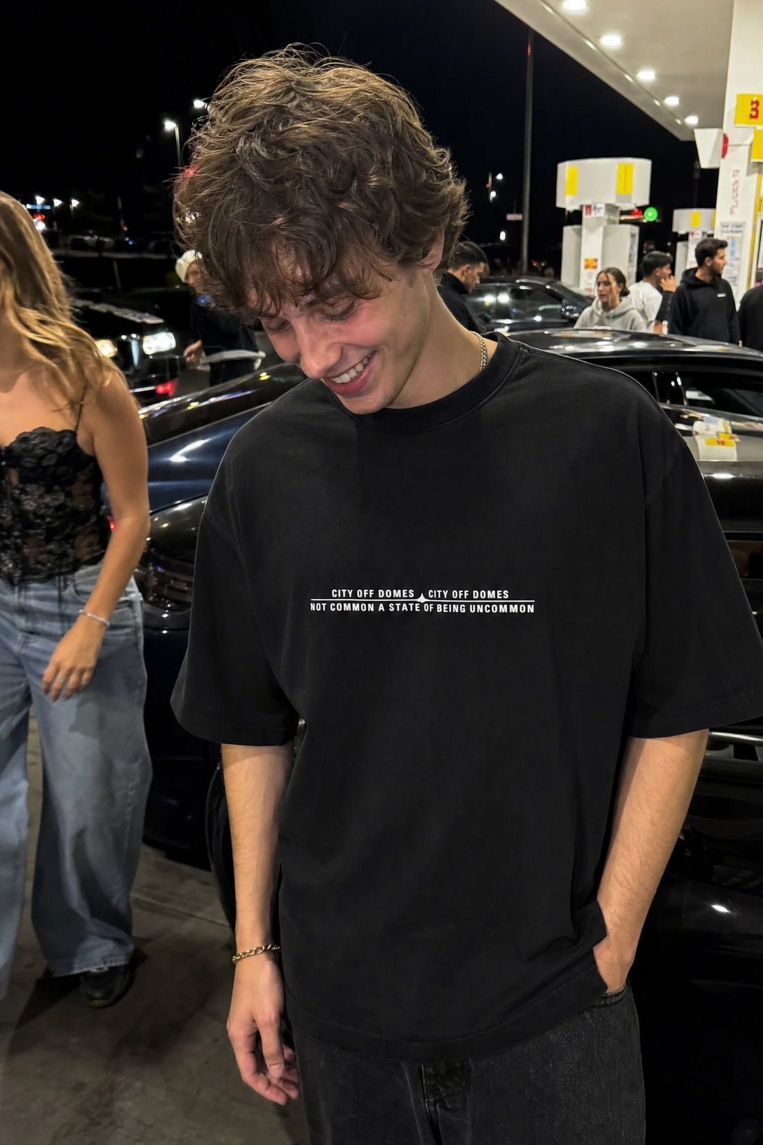 City Off Domes Double Fantasy Black T-Shirt