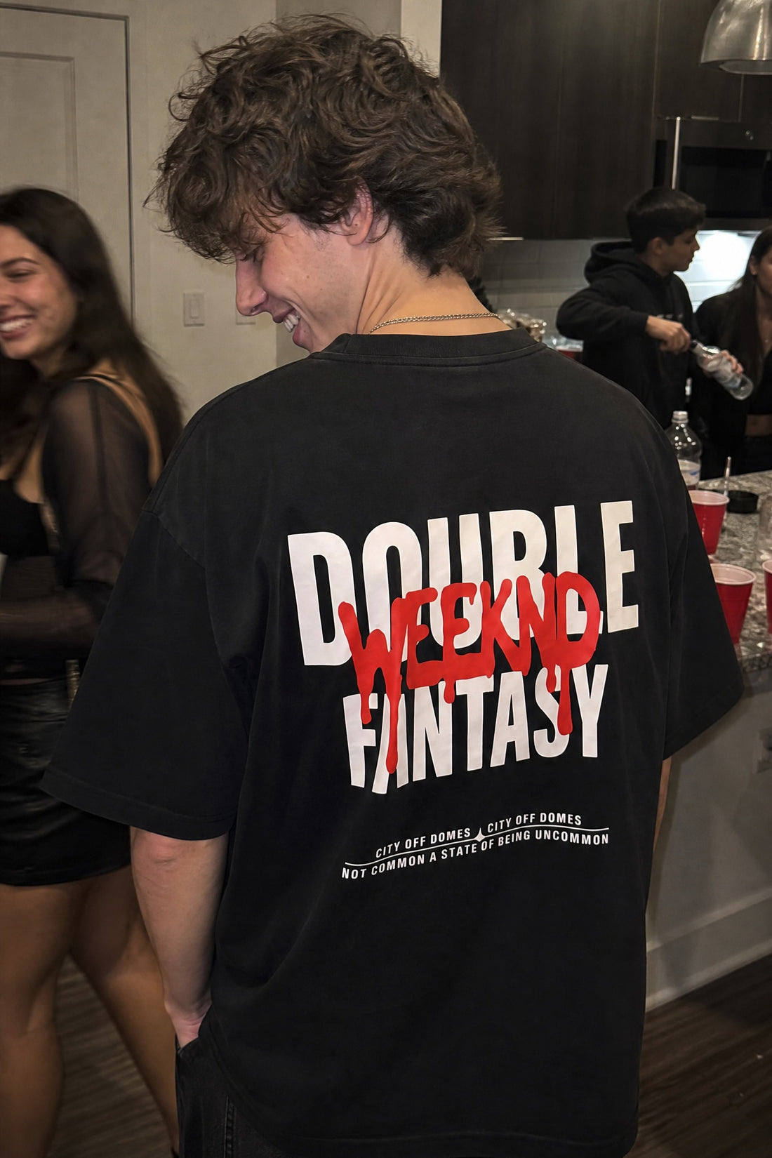 City Off Domes Double Fantasy Black T-Shirt