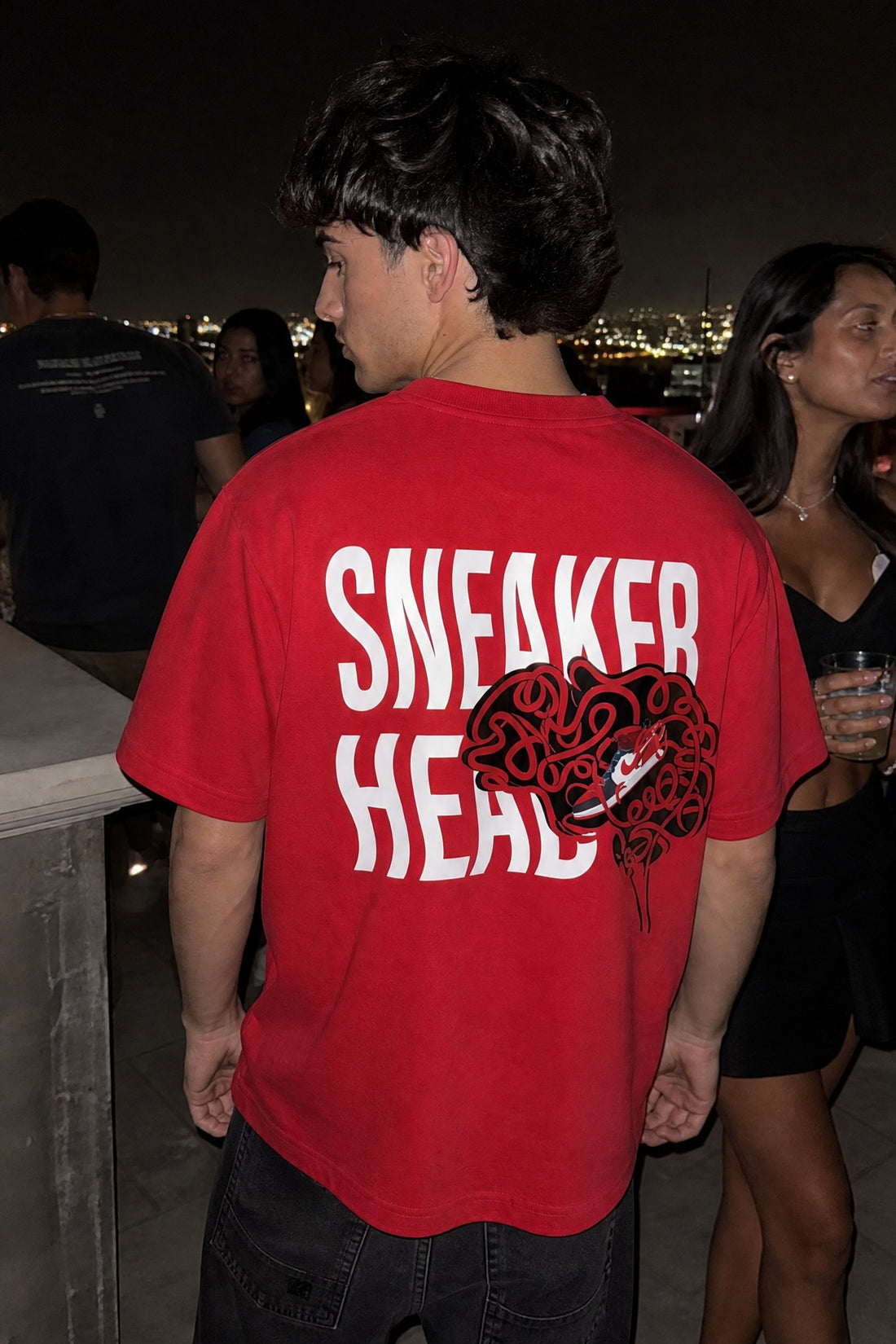 City Off Domes Hustle Brain Red T-Shirt