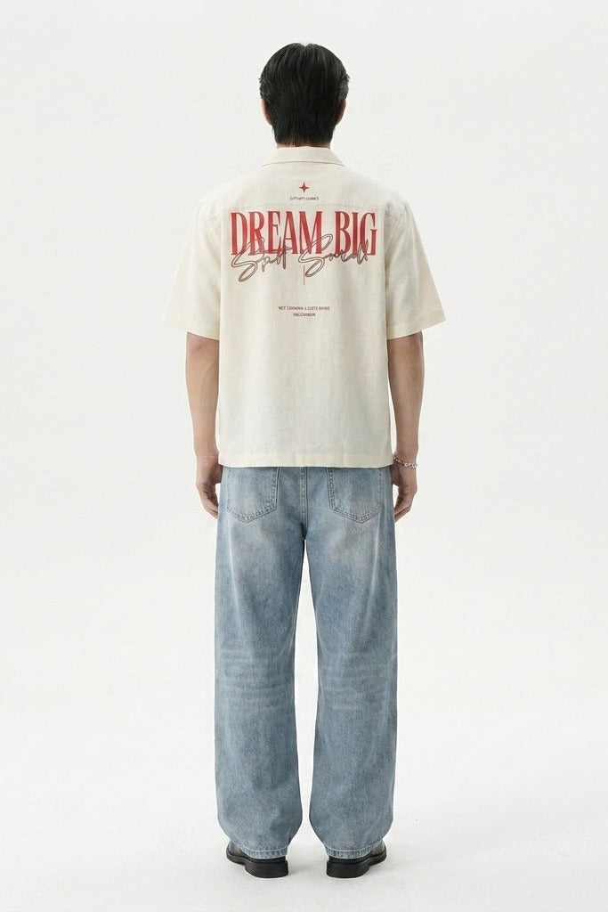 City Off Domes Ink Reverie White Bowling Shirt