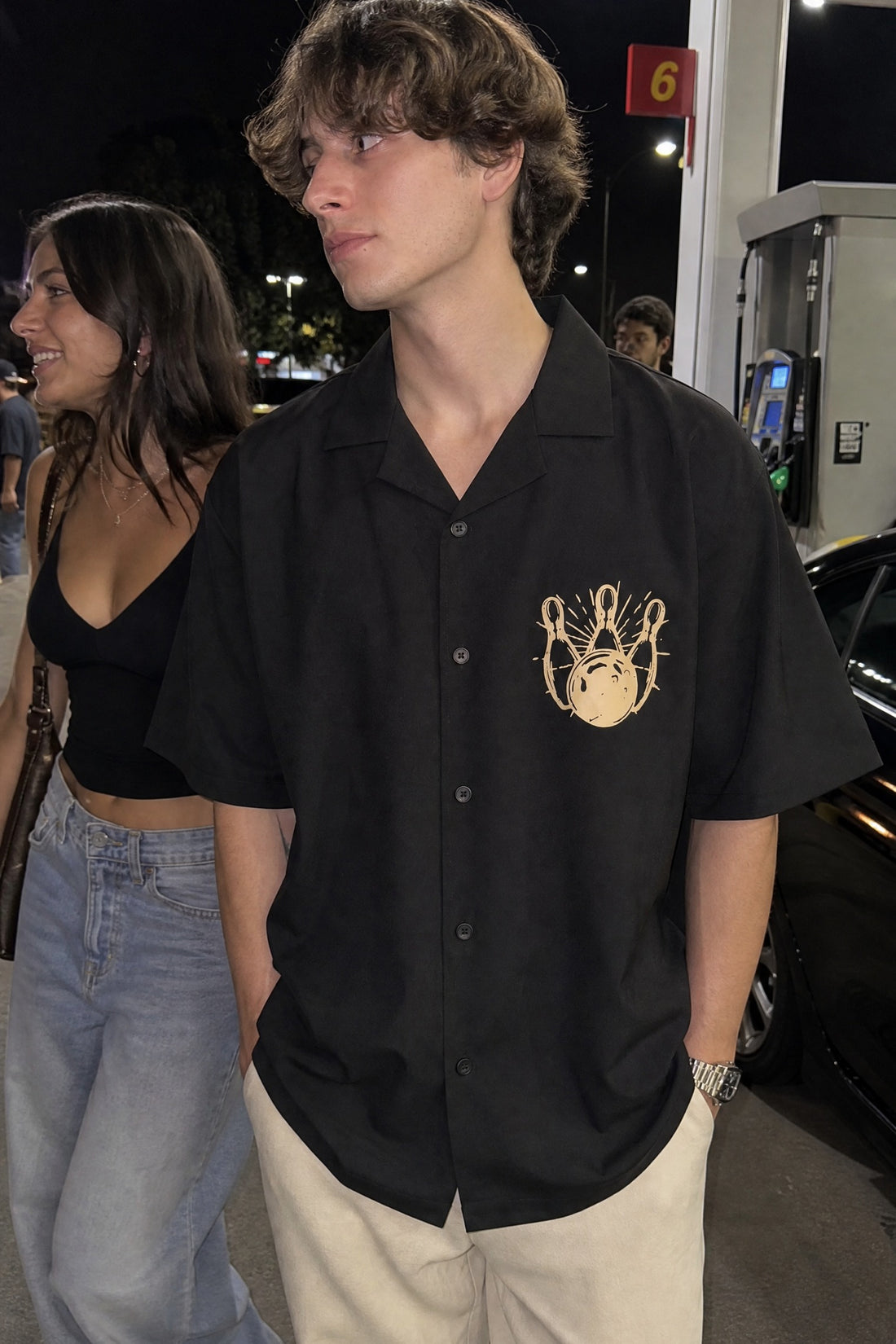 City Off Domes Limitless Minds Black Bowling Shirt
