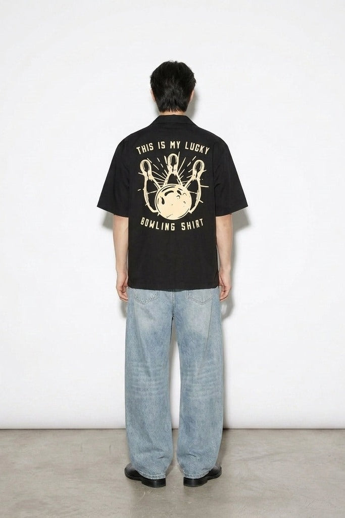 City Off Domes Limitless Minds Black Bowling Shirt