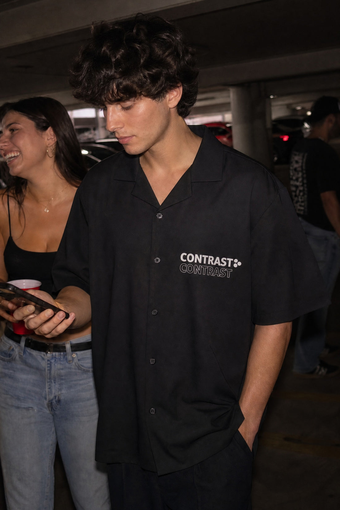 City Off Domes Starline Collective Black Bowling Shirt