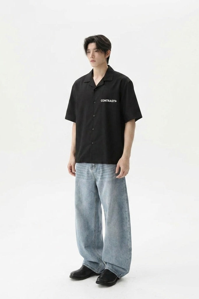 City Off Domes Starline Collective Black Bowling Shirt