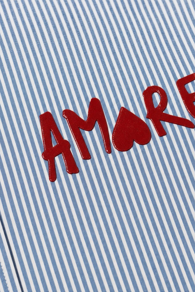 City Off Domes Aamore Blue Stripe Shirt
