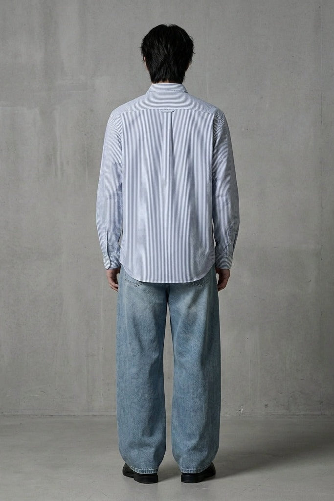 City Off Domes Aamore Blue Stripe Shirt