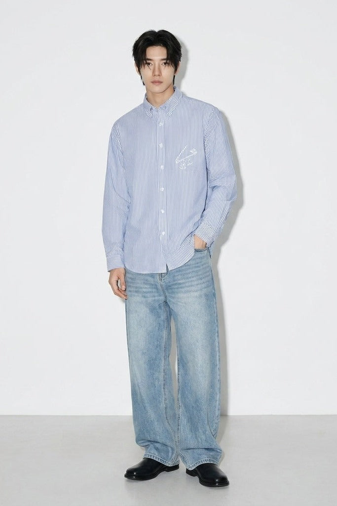 City Off Domes End Off Love Blue Stripe Shirt