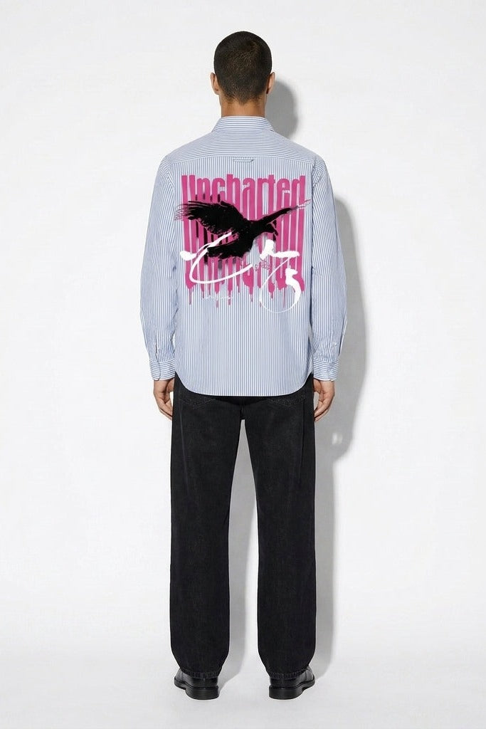 City Off Domes Fearless Frequency Blue Stripe Shirt