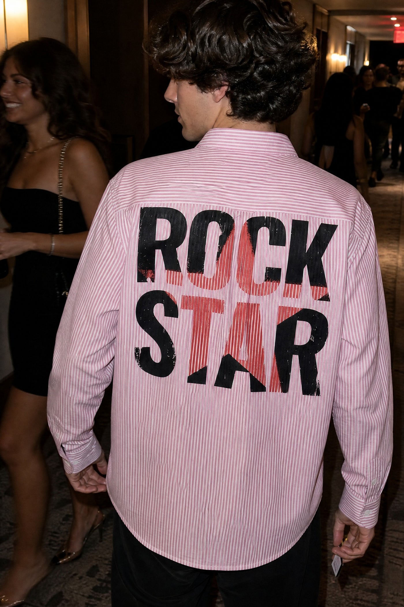 City Off Domes Rock Star Pink Stripe Shirt