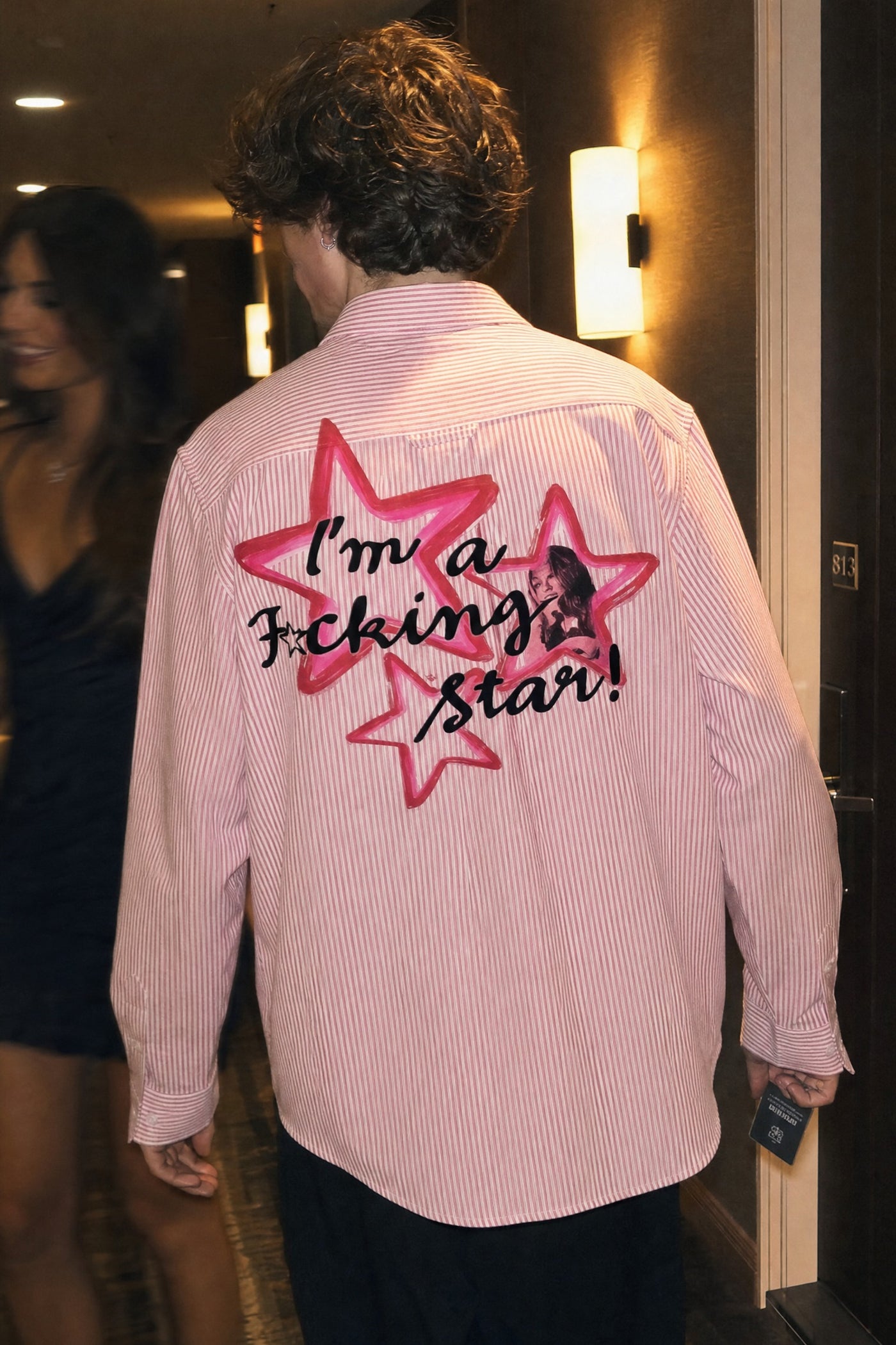 City Off Domes Rogue Star Pink Stripe Shirt