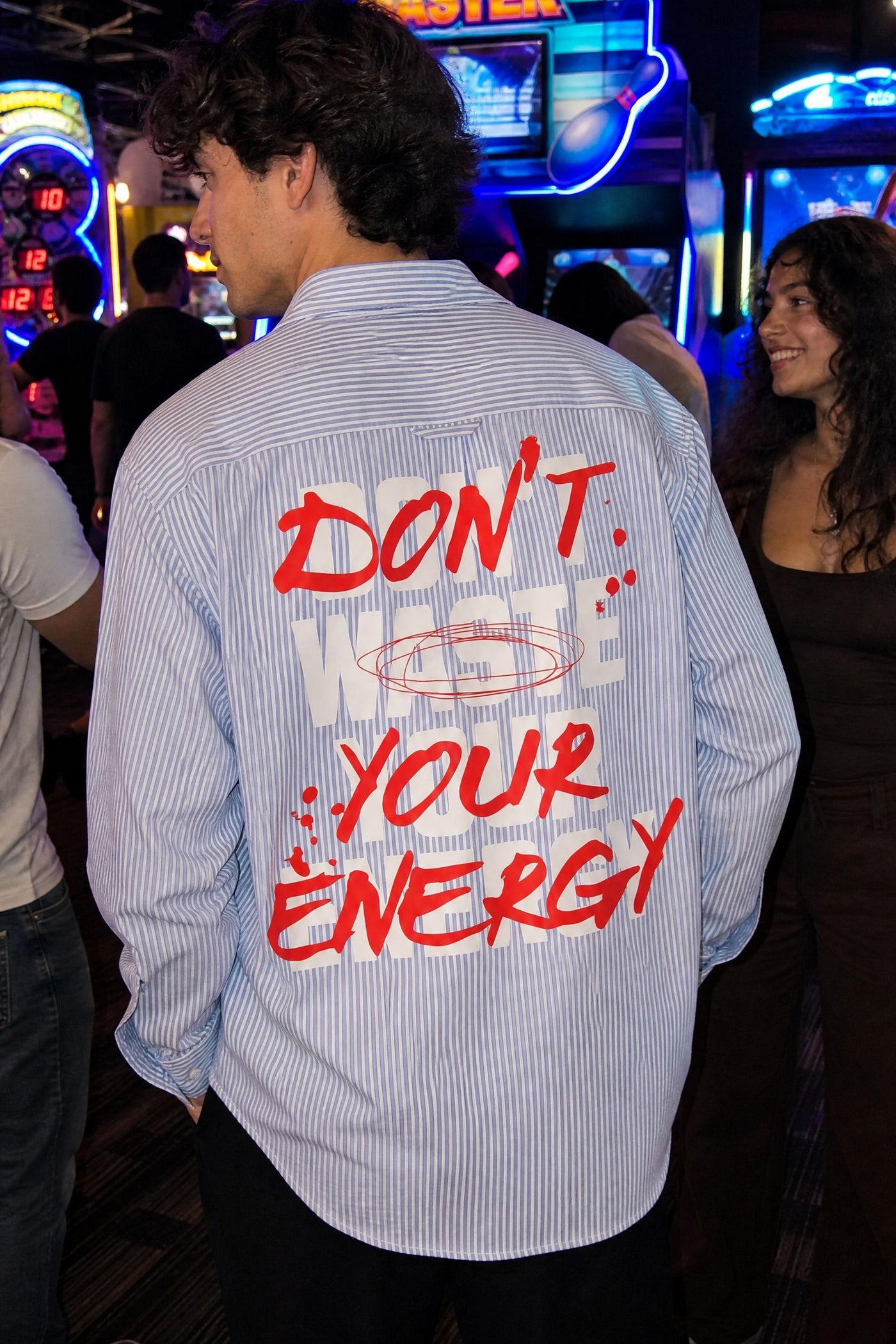 City Off Domes Your Energy Blue Stripe Shirt