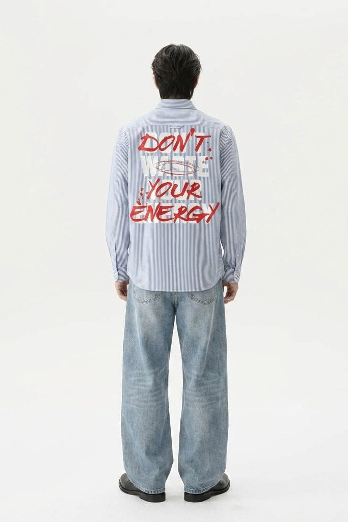 City Off Domes Your Energy Blue Stripe Shirt