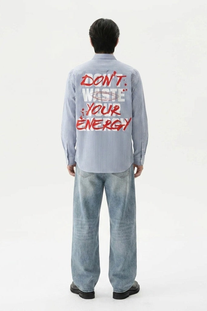City Off Domes Your Energy Blue Stripe Shirt