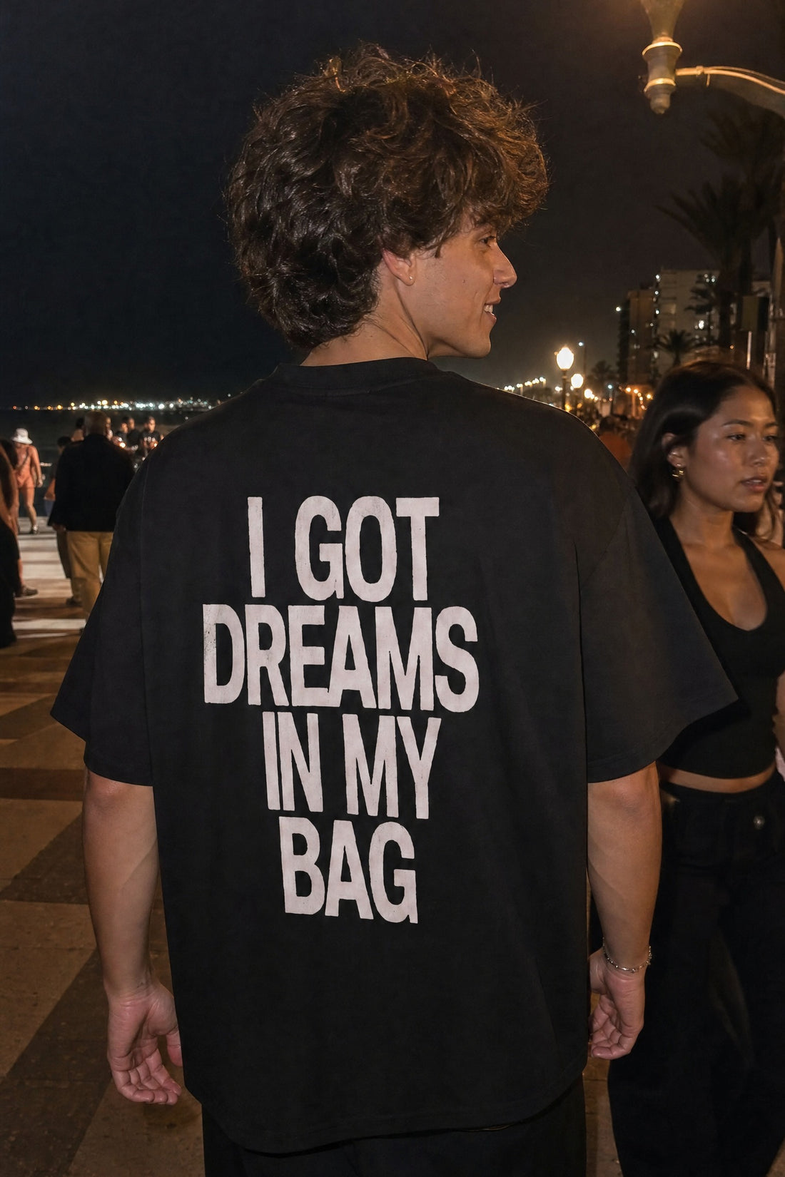 City Off Domes My Dreams Black T-Shirt