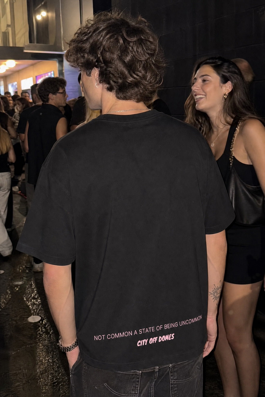 City Off Domes Subtle Storm Black T-Shirt