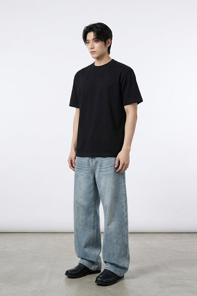 City Off Domes Red Stroke Black T-Shirt
