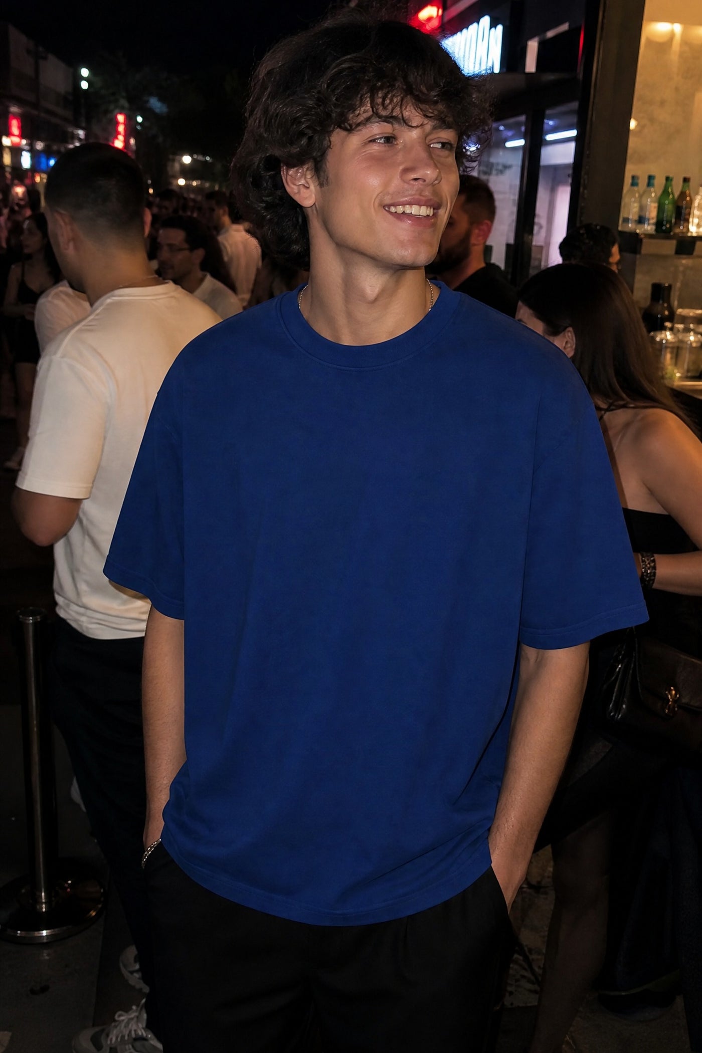 City Off Domes Red Stroke Blue T-Shirt