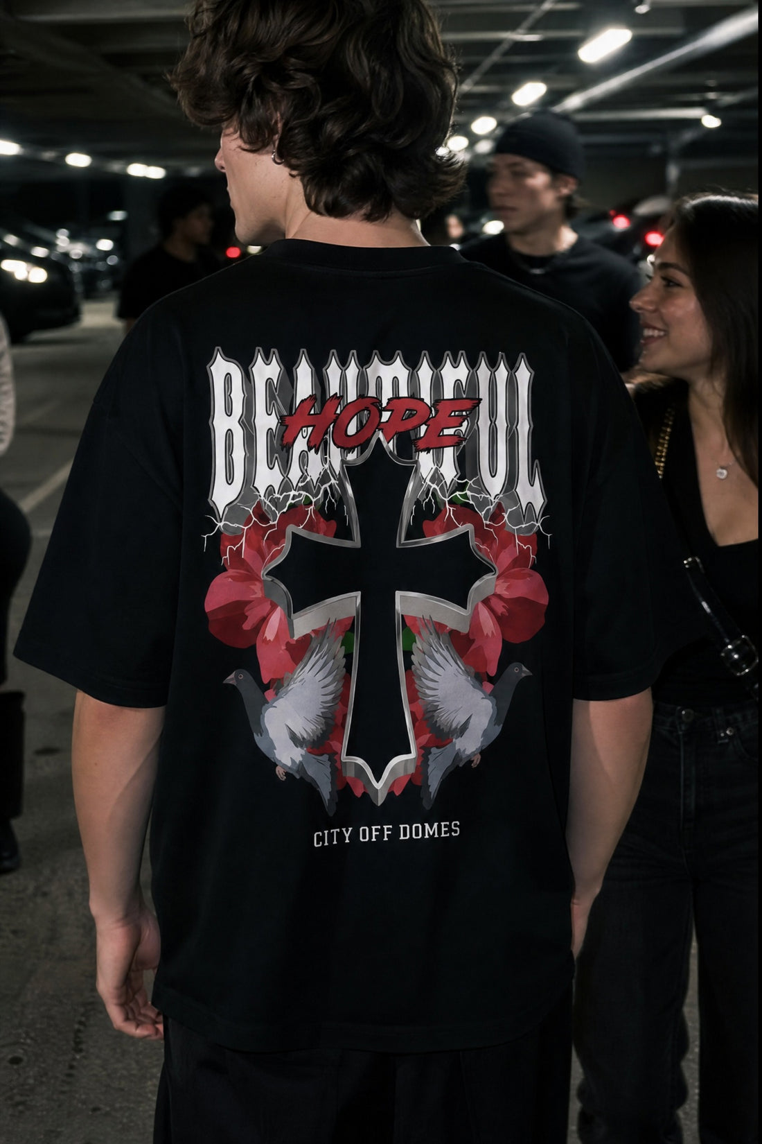 City Off Domes Chaos Culture Black T-Shirt