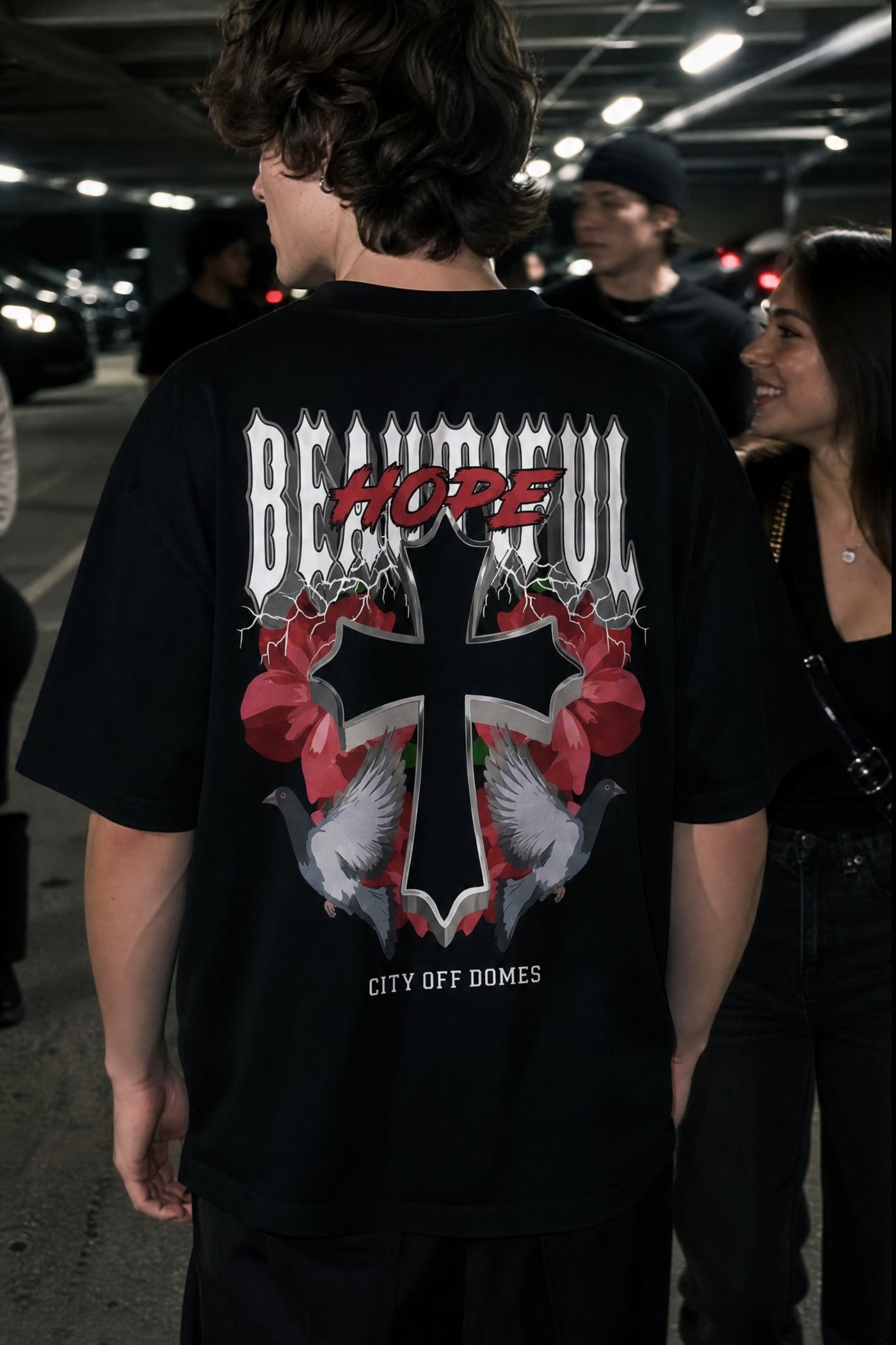 City Off Domes Chaos Culture Black T-Shirt