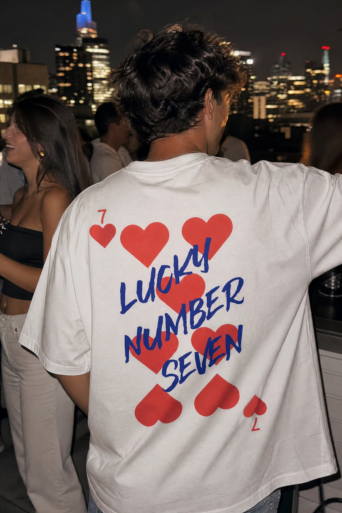 City Off Domes Lucky Number White T-Shirt