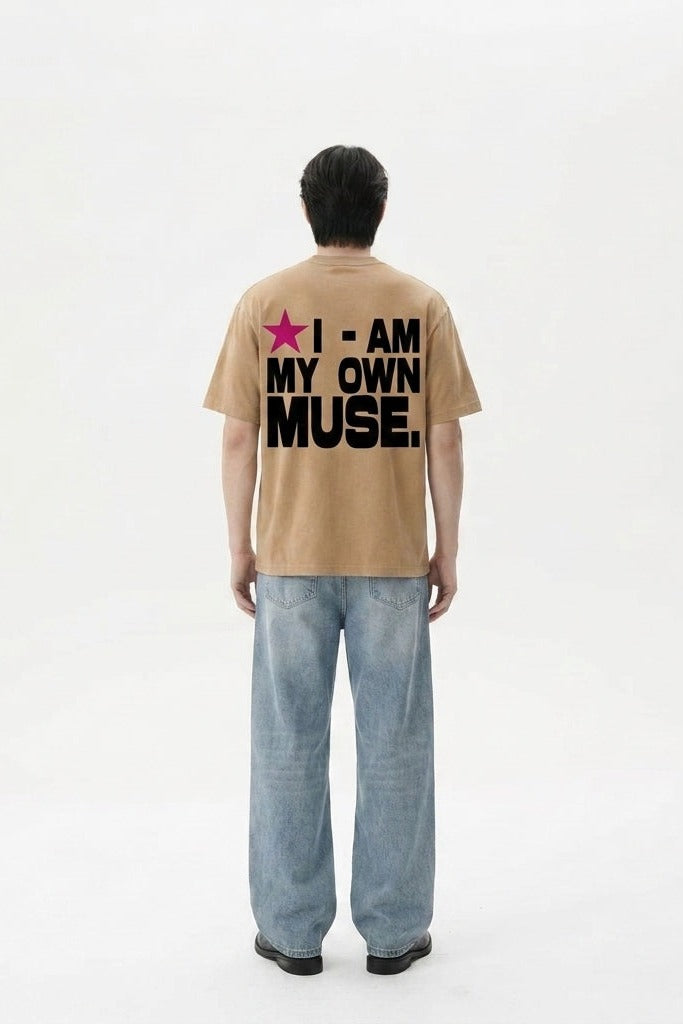 City Off Domes My Own Music Beige T-Shirt
