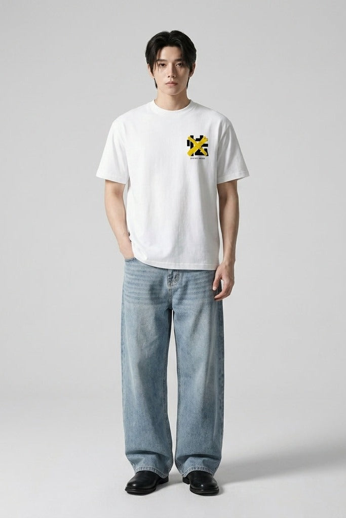 City Off Domes Neural Static White T-Shirt