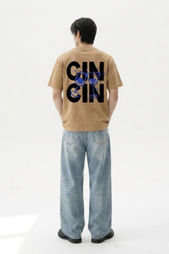 City Off Domes No Entry Club Beige T-Shirt