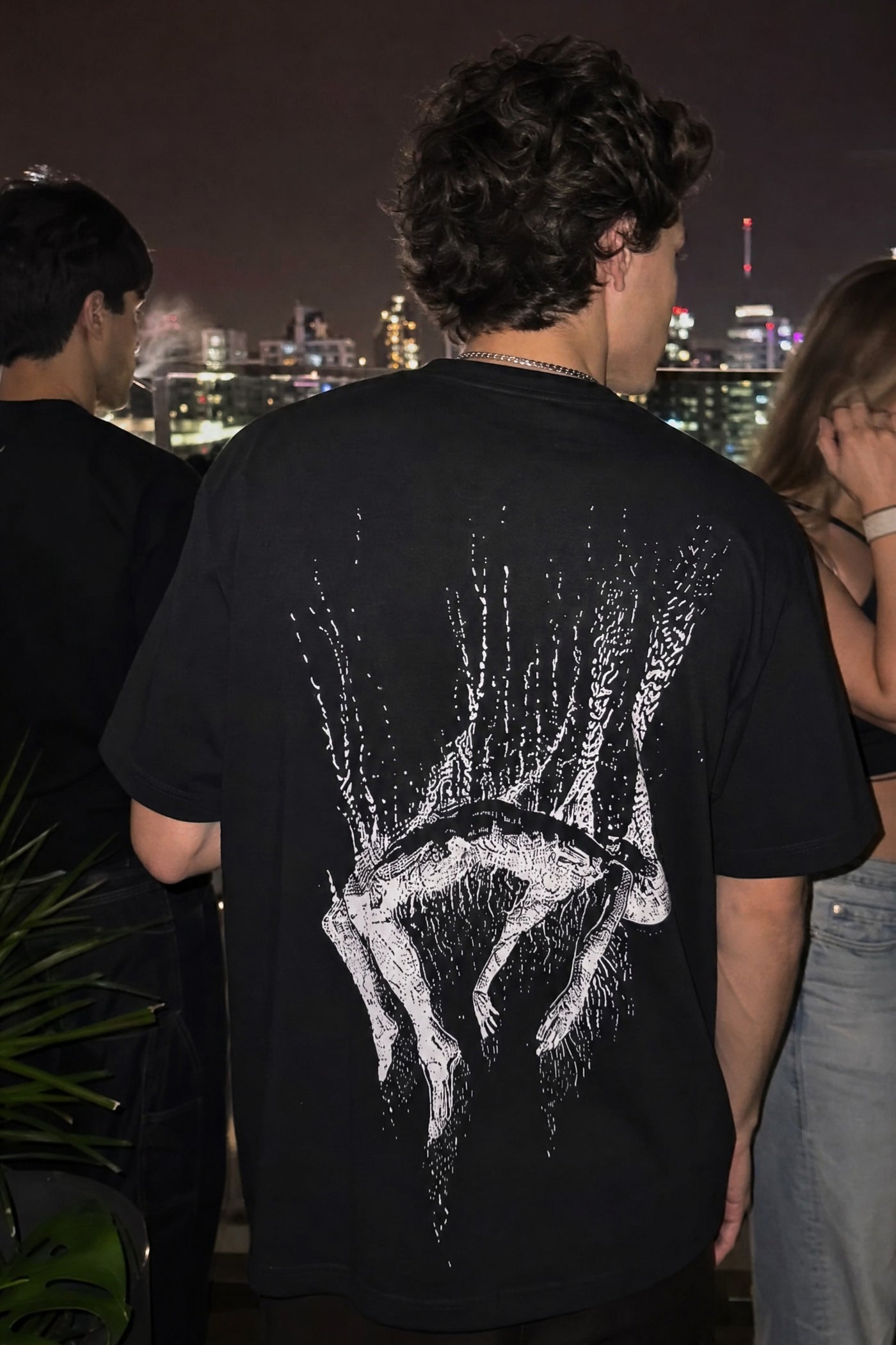City Off Domes Signal Lost Black T-Shirt