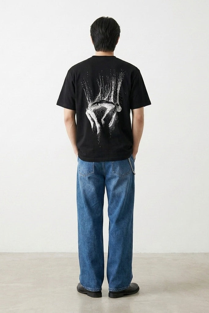 City Off Domes Signal Lost Black T-Shirt
