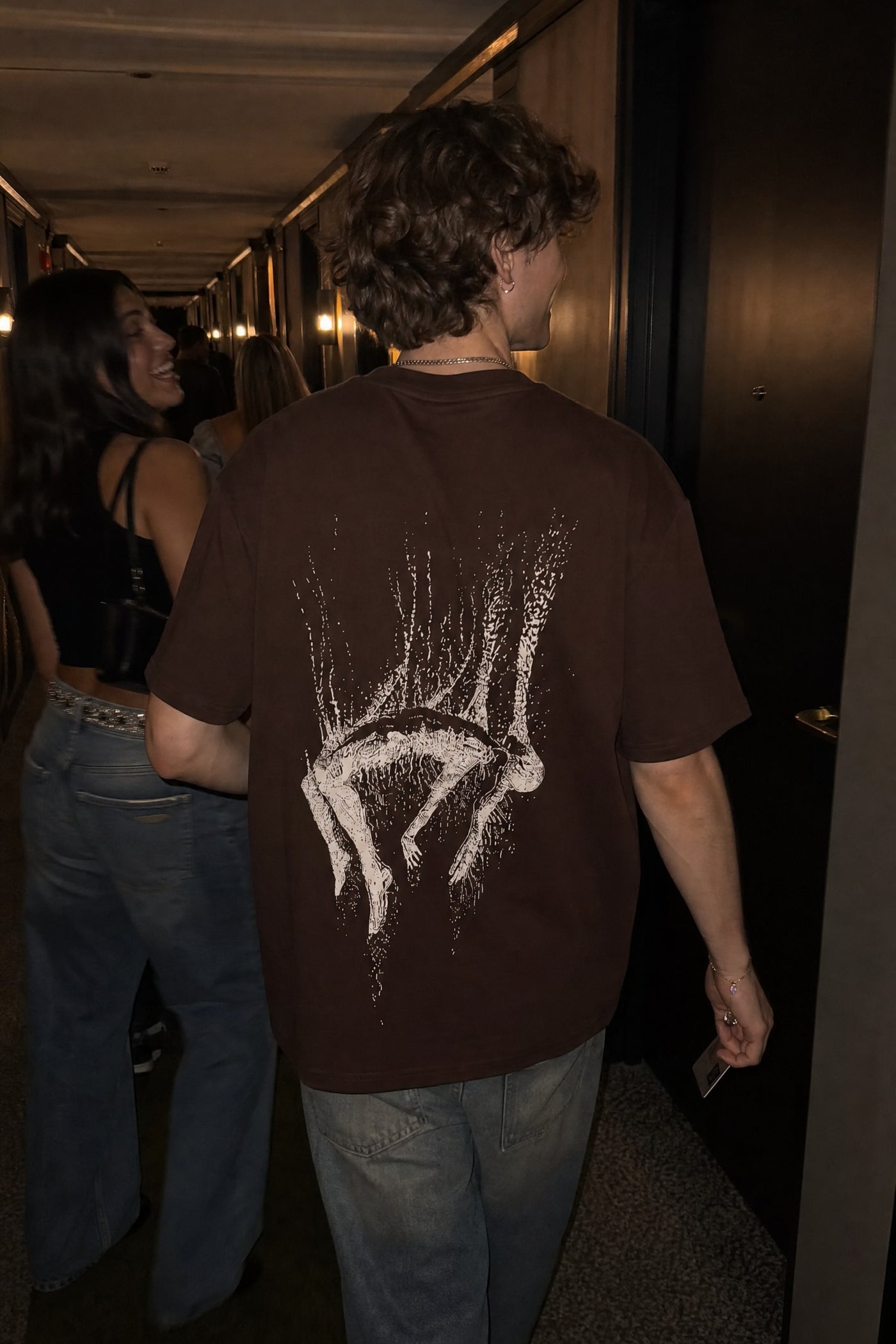 City Off Domes Signal Lost Brown T-Shirt