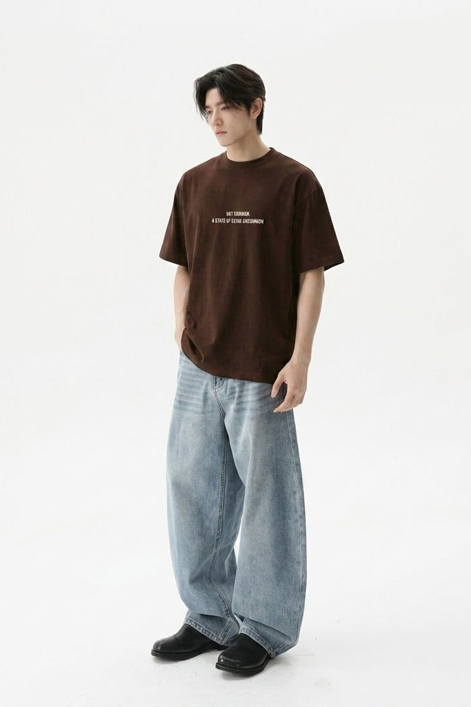 City Off Domes Signal Lost Brown T-Shirt