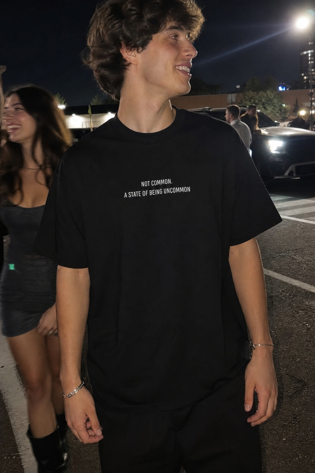 City Off Domes Power in Silence Black T-Shirt