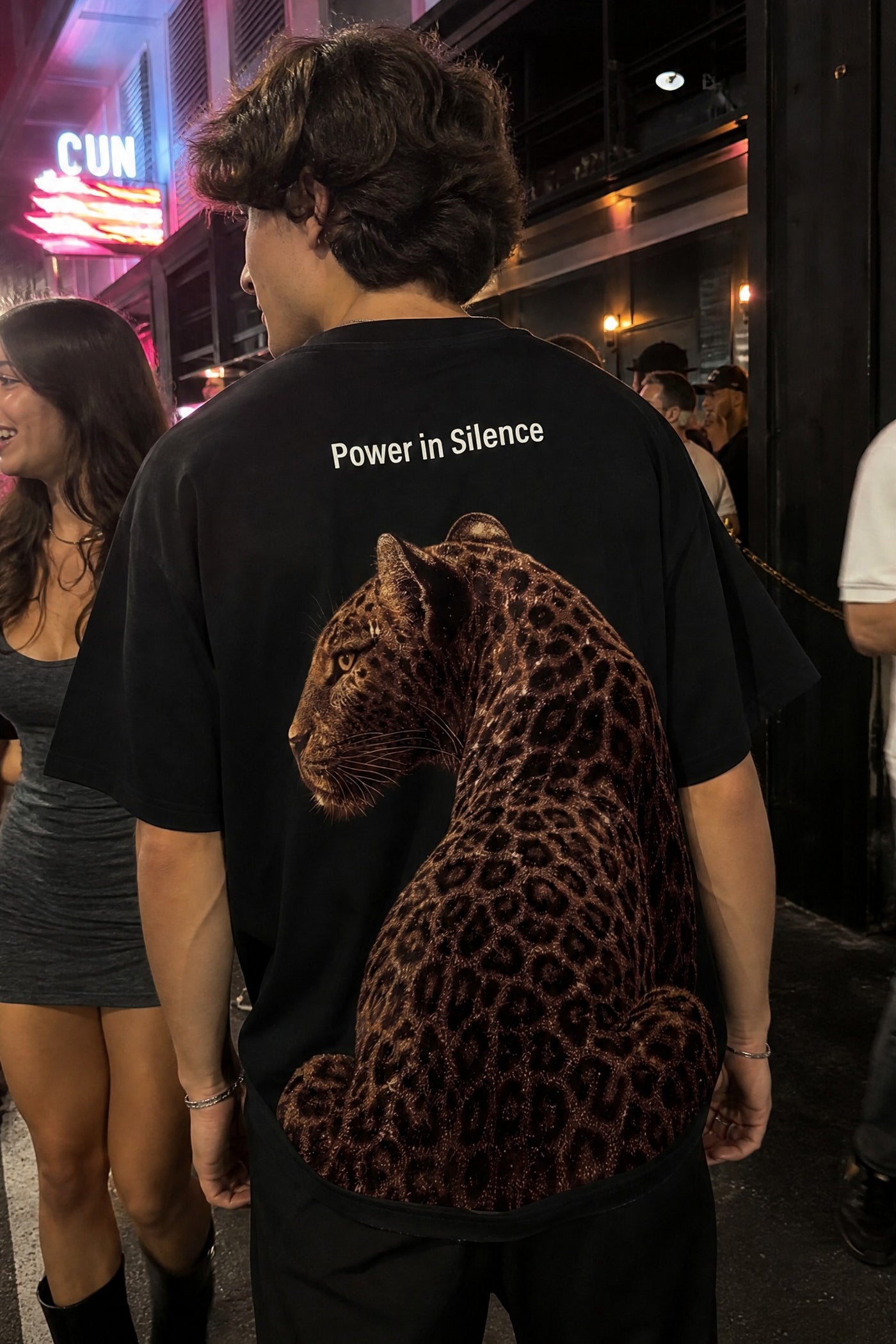 City Off Domes Power in Silence Black T-Shirt