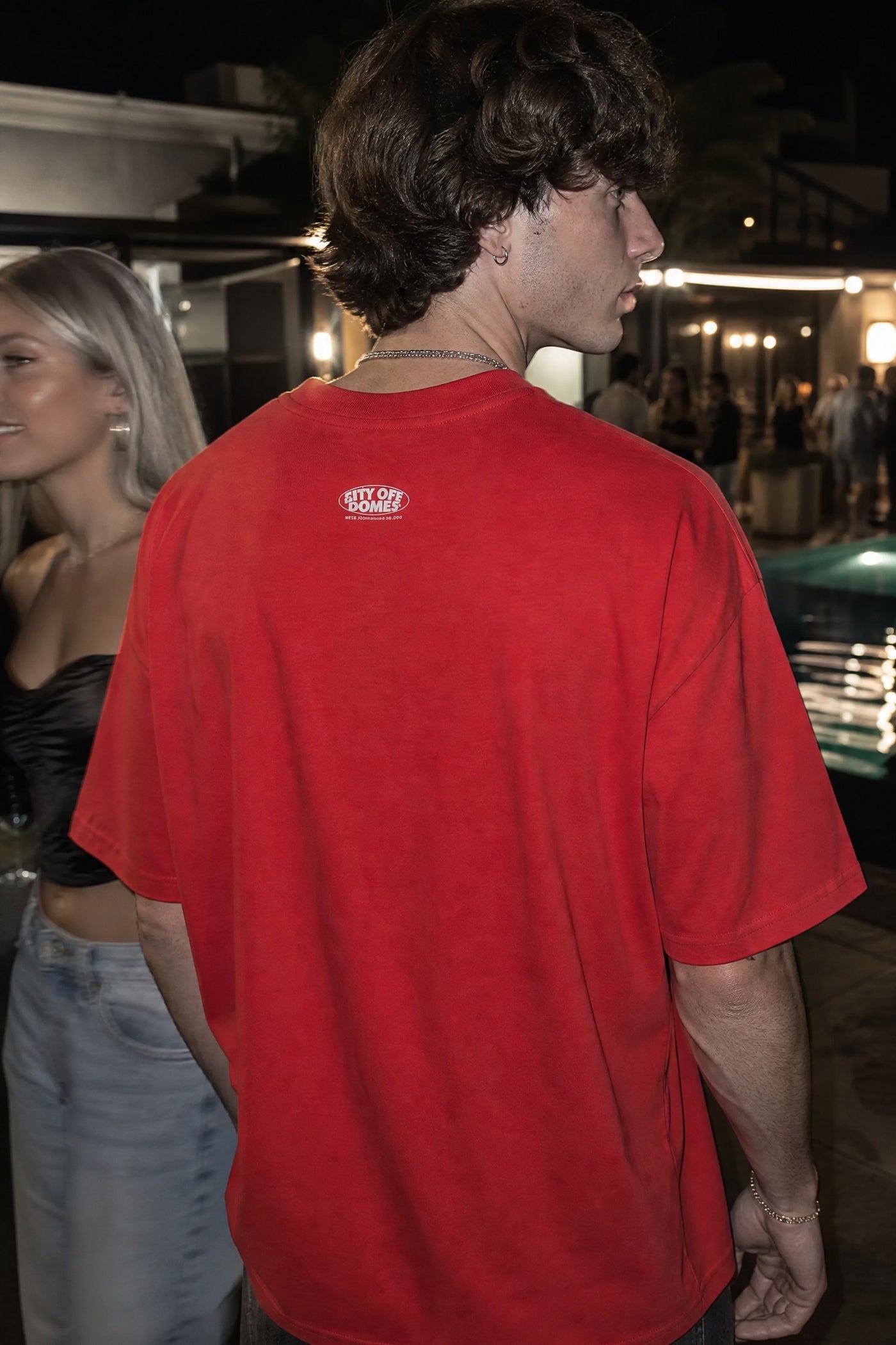 City Off Domes Silent Mind Red T-Shirt