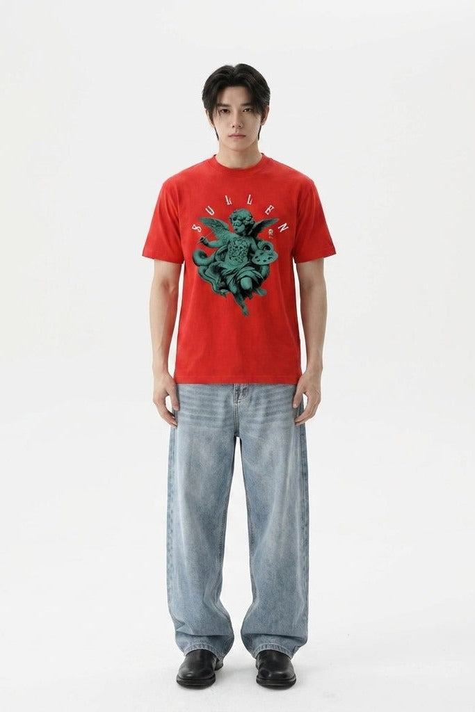 City Off Domes Silent Mind Red T-Shirt