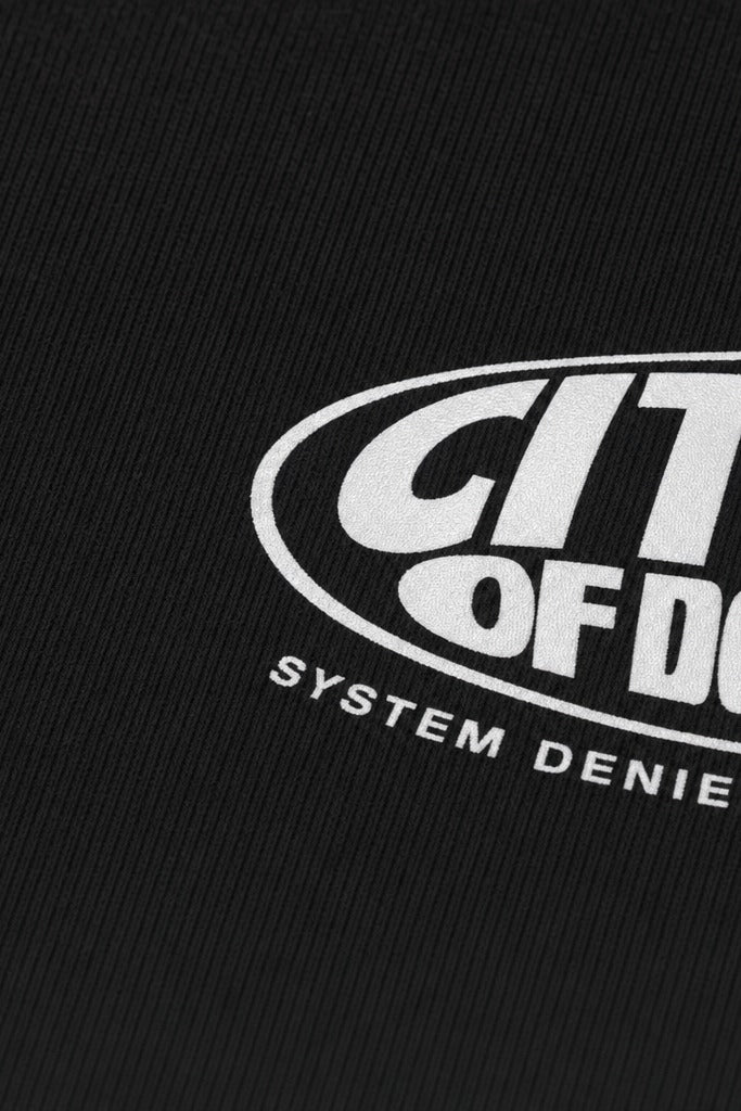 City Off Domes System Denied Black T-Shirt