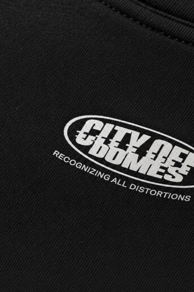 City Off Domes Urban Glitch Black T-Shirt